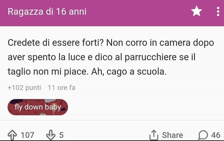 OOOOOOOOH NON SO CHI TU SIA MA SEI UN EROE