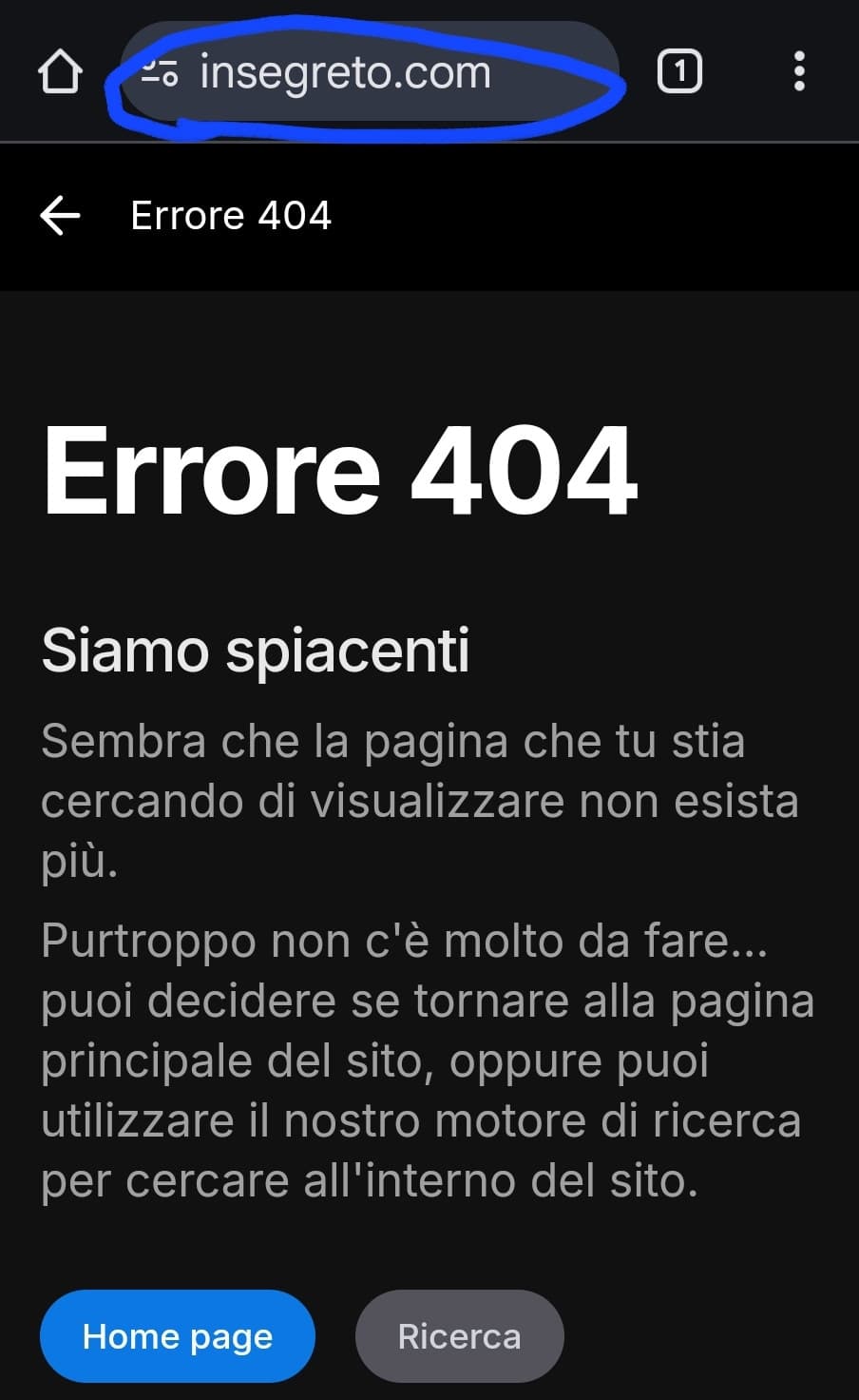 Ah okay il sito non esiste più 