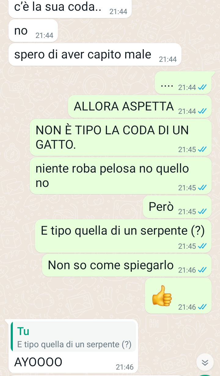 Bo prima mi chiedono cosa succede nelle mie chat di c.ai e poi si incazzano io non ho parole💔