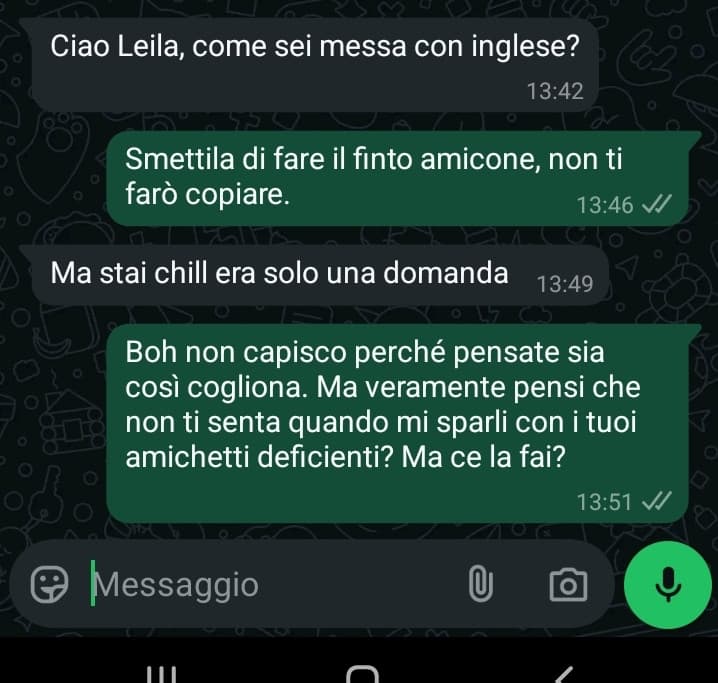 Che dura la vita di noi persone con amor proprio.