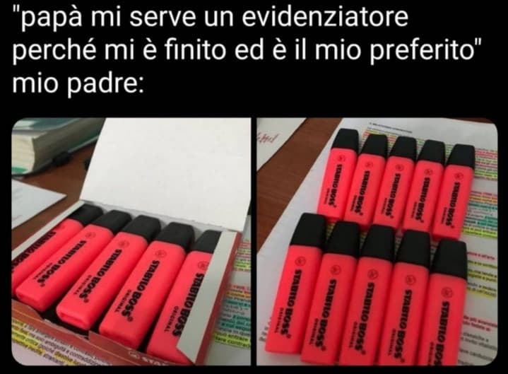 Mio padre direbbe "non rompermi sottolinea con questa matita ikea"