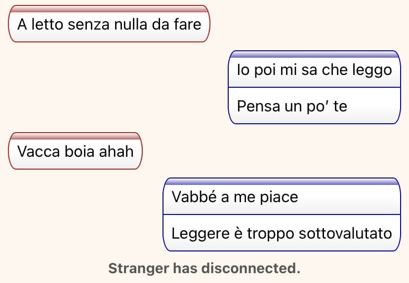 lui che skippa perché dico che leggo