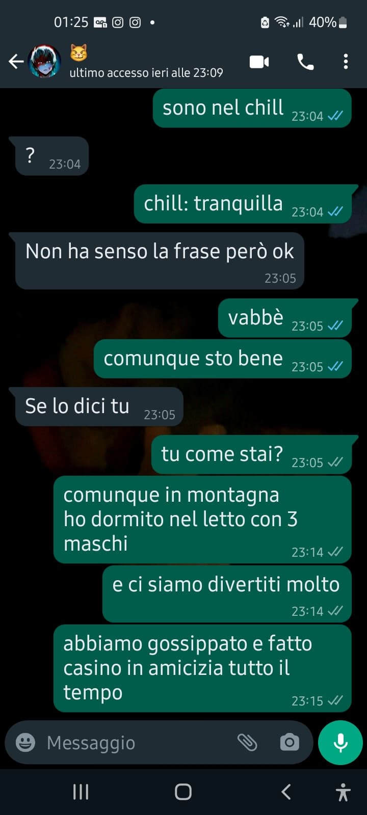 voglio rompere questa "relazione"