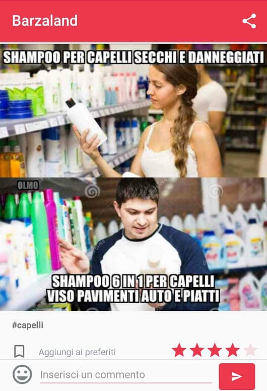 che shampoo vuoi?