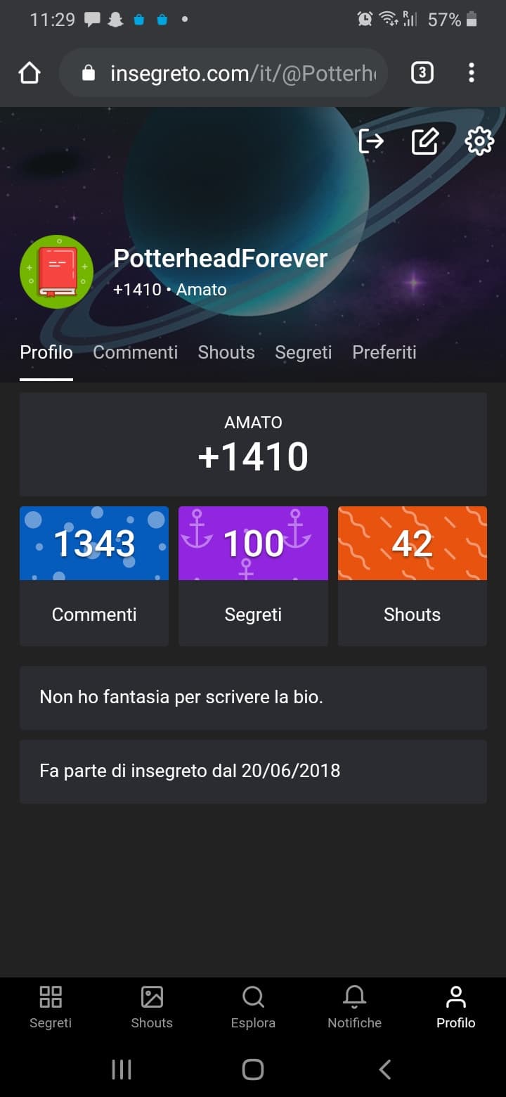 E dopo 2 anni sono riuscita a scrivere 100 segretiiiiii