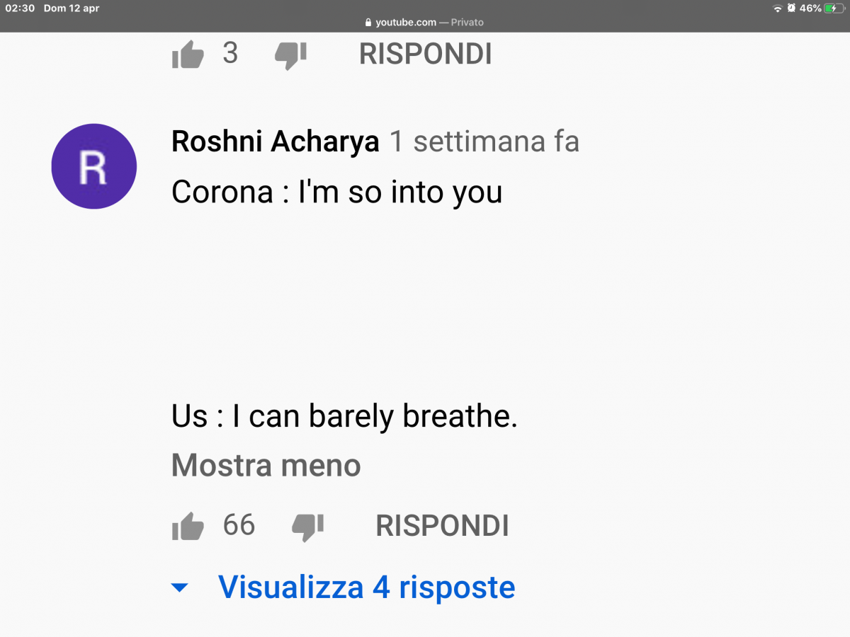 Into you di Ariana grande ai tempi del coronavirus.