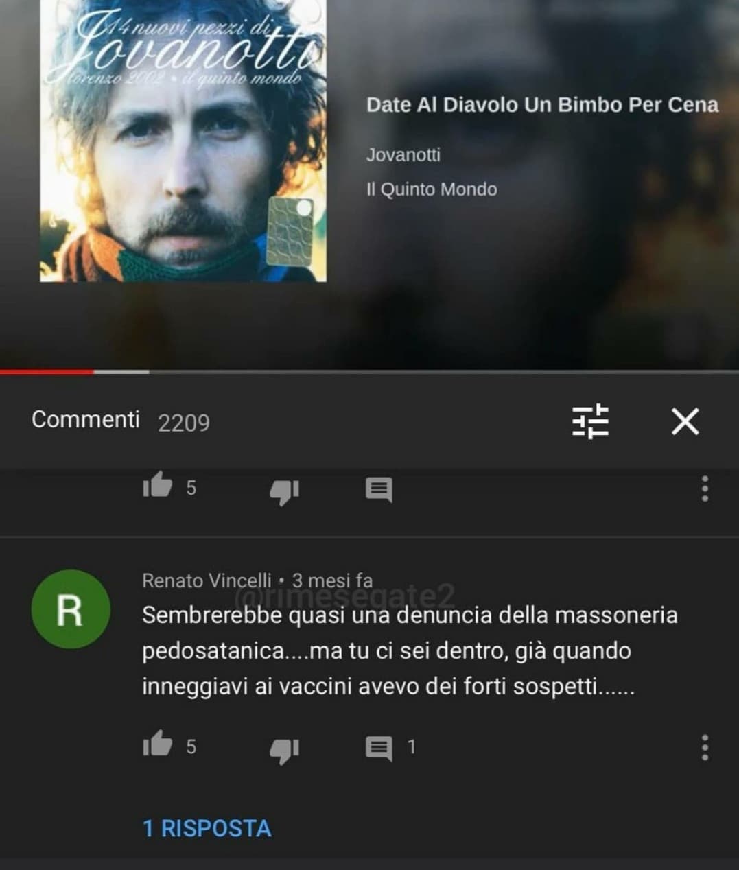 Jova sei proprio il capo dei massoni lo sapevo