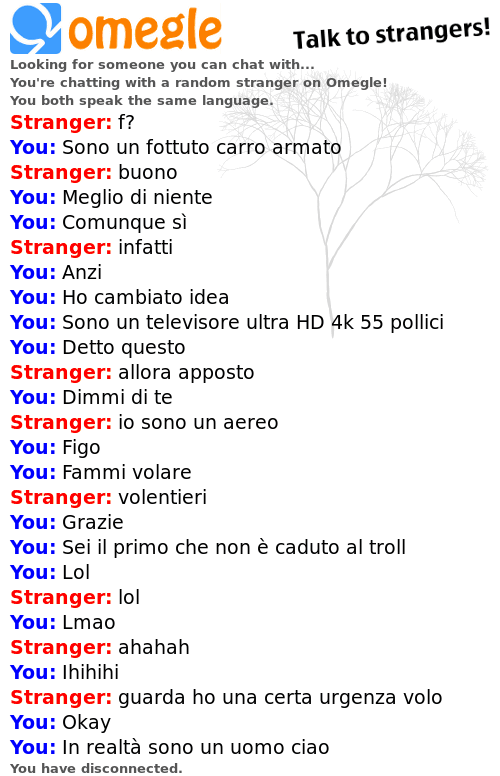 Non ho proprio nulla da fare...