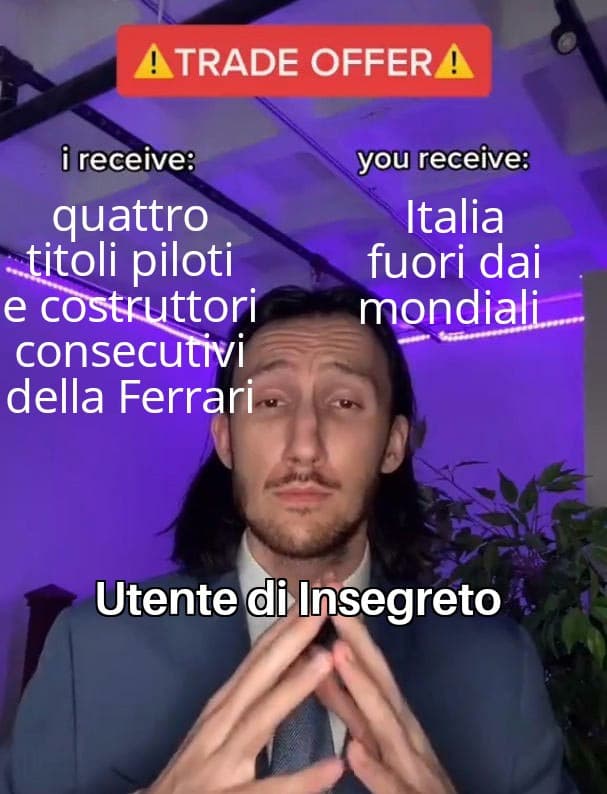 Scambio a vostro vantaggio. Dopotutto evitiamo i fan del calcio, tossici e razzisti 