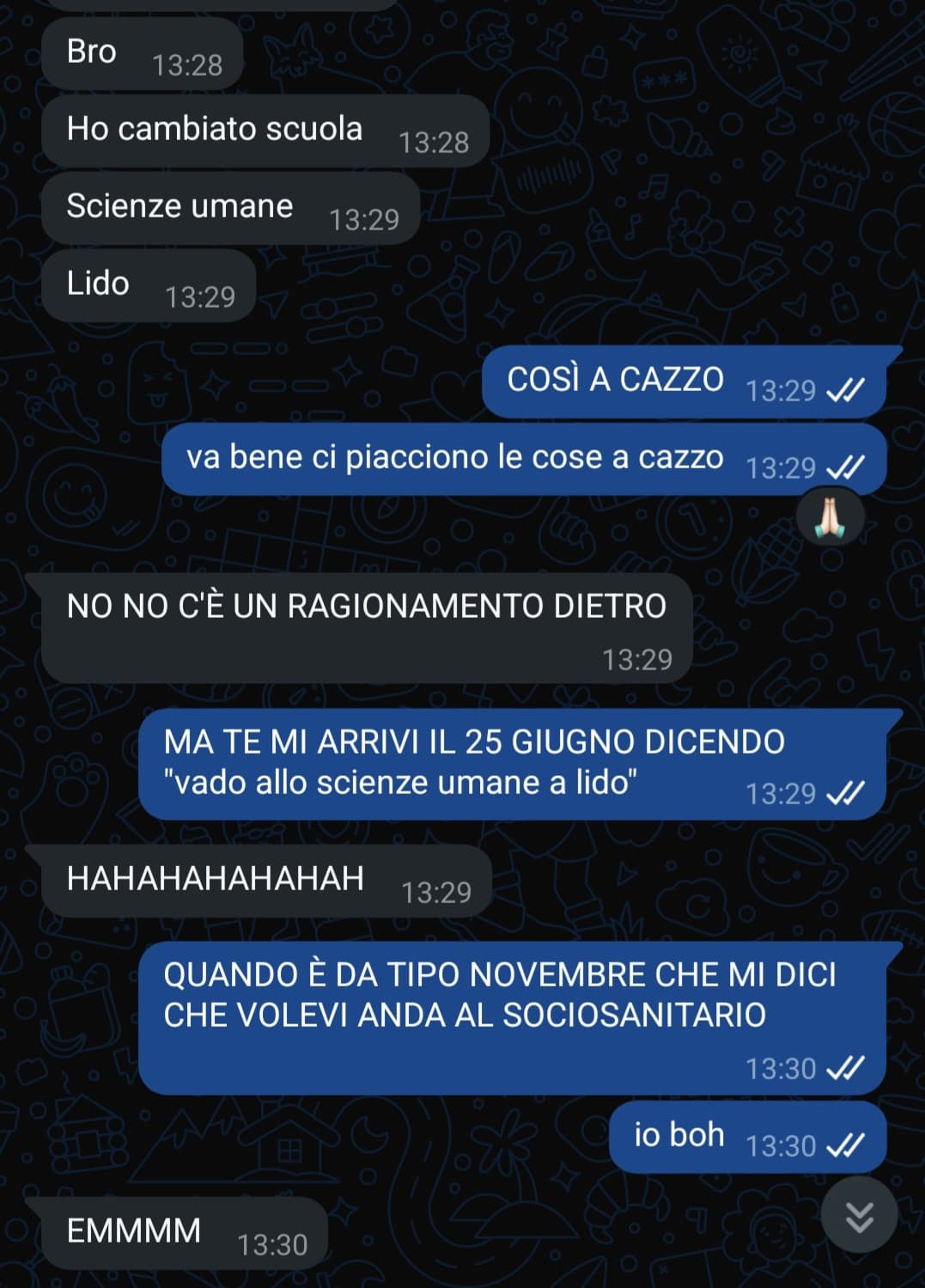 così dal nulla...