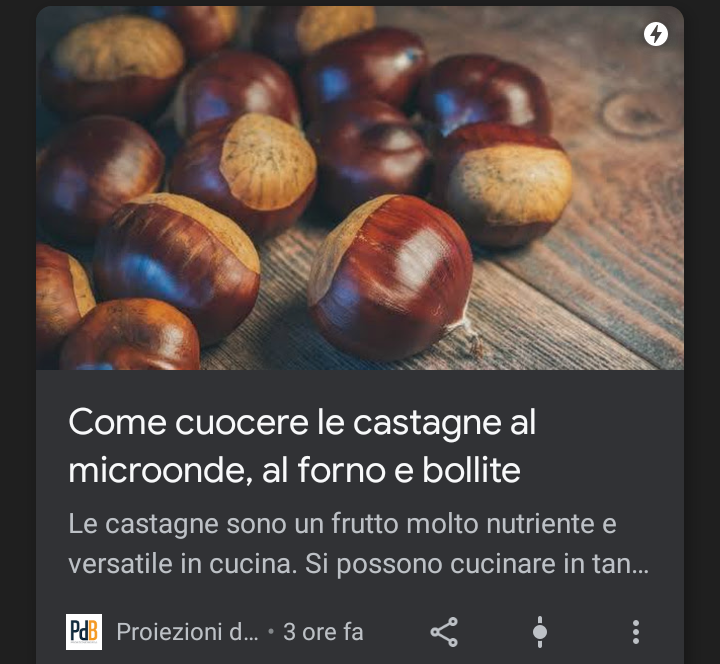 Ti accorgi di essere in autunno quando arrivano questi articoli molto interessanti ?