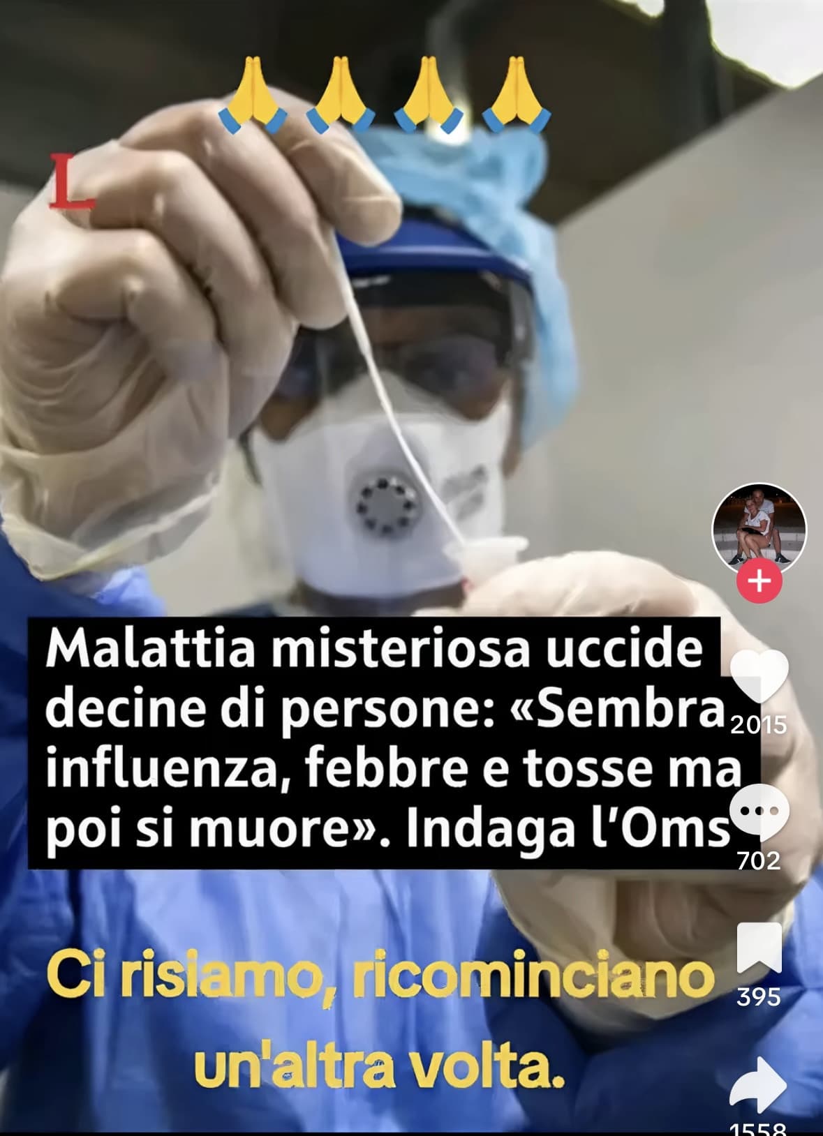 Io: *ho l’influenza*. TikTok: 