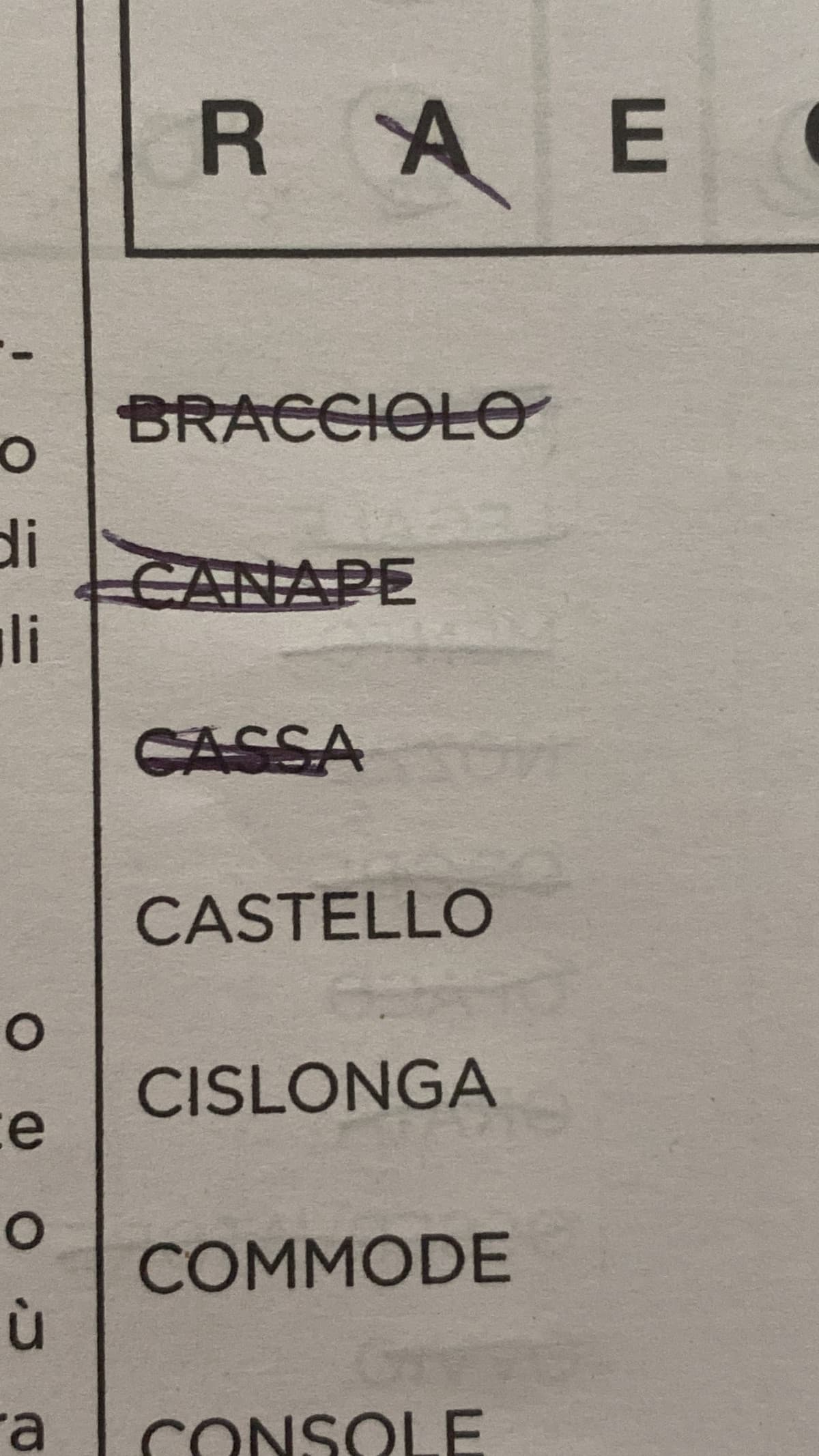 sta sera ho mangiato una pizza buonissima, la
vorrei rimangiare