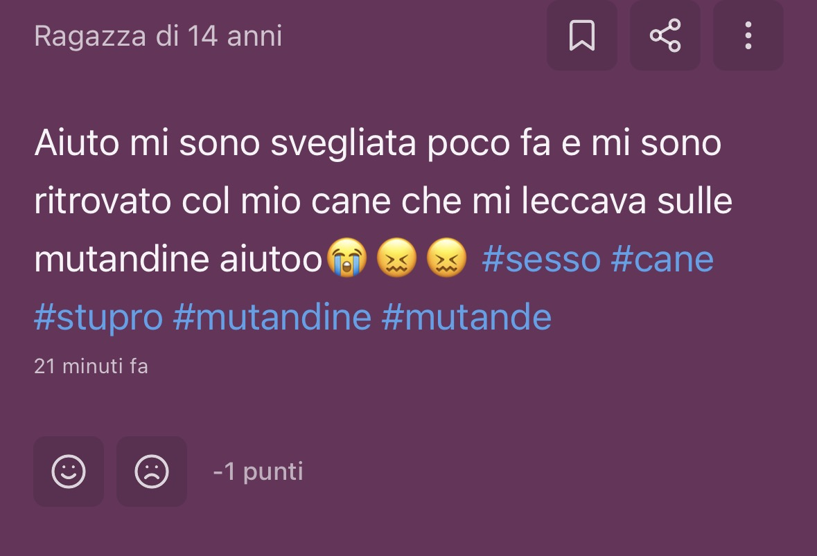 Ma qua siete tutti ritardati?
