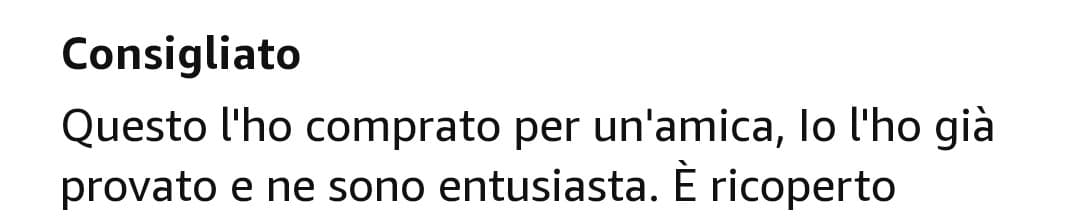 Per cazzeggiare ho cercato ''cose fighe'' su am4zon. Mi è uscito fuori un vibratore così ho voluto leggere le recensioni. Sta qua l'ha comprato per un'amica ma ha detto di averlo provato lei, uh. Spero l'amica lo sappia