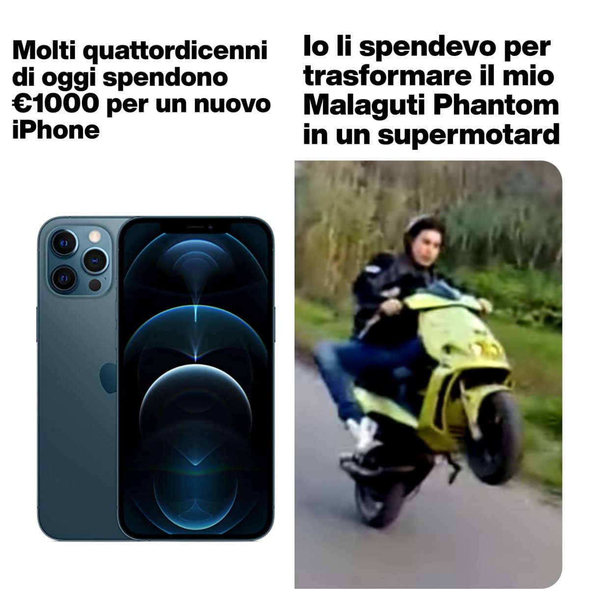 E via di impennate e sgommate?