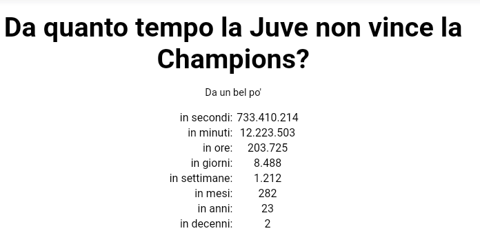 Mi spiace juventini, ma il timer del Napoli e lo scudetto non c'è?