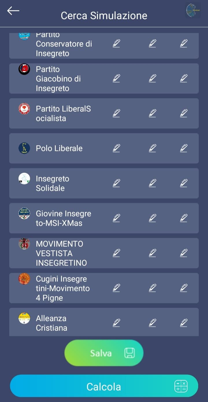 XIX ELEZIONI DI INSEGRETO