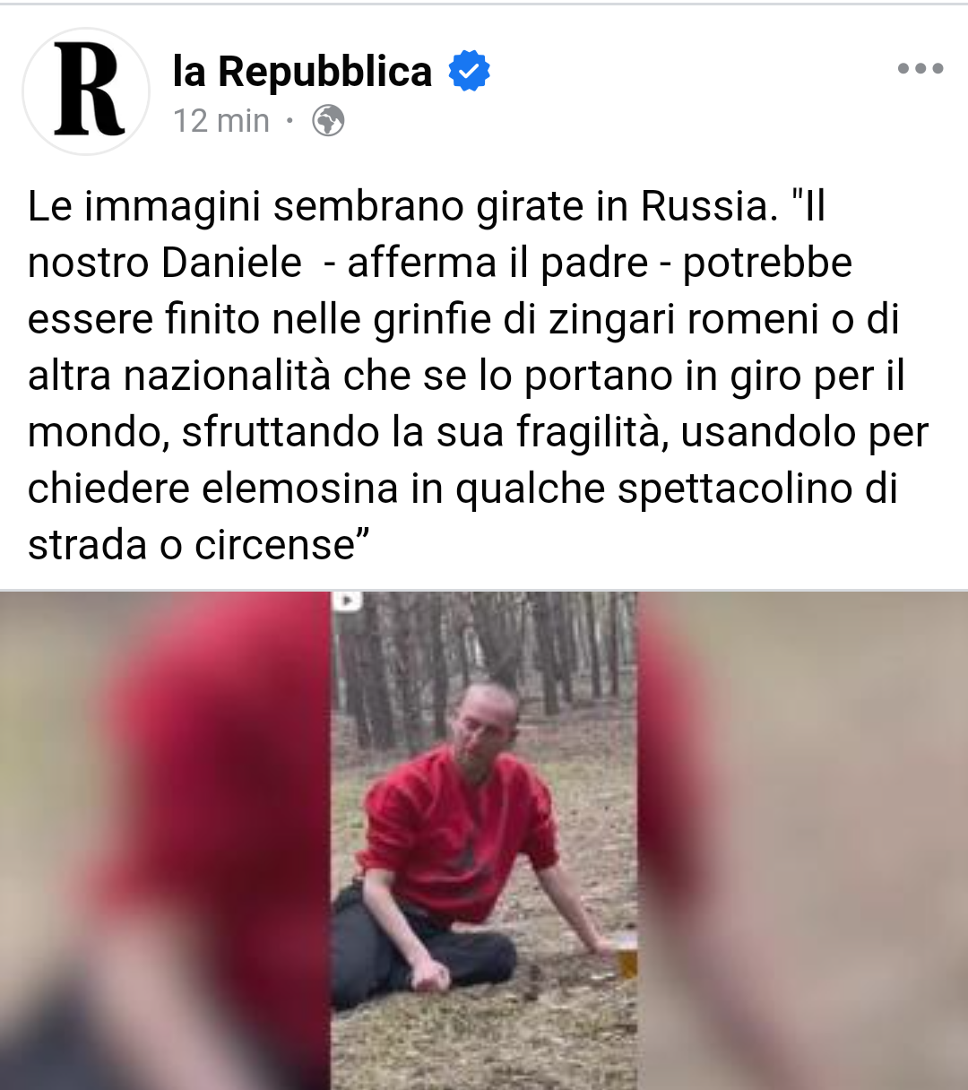 È solo per ricordare che non si danno mai i soldi ai mendicanti per strada, anche se ti preme il cuore.