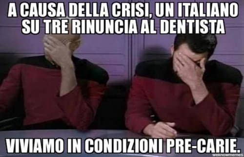 C’è crisi ...