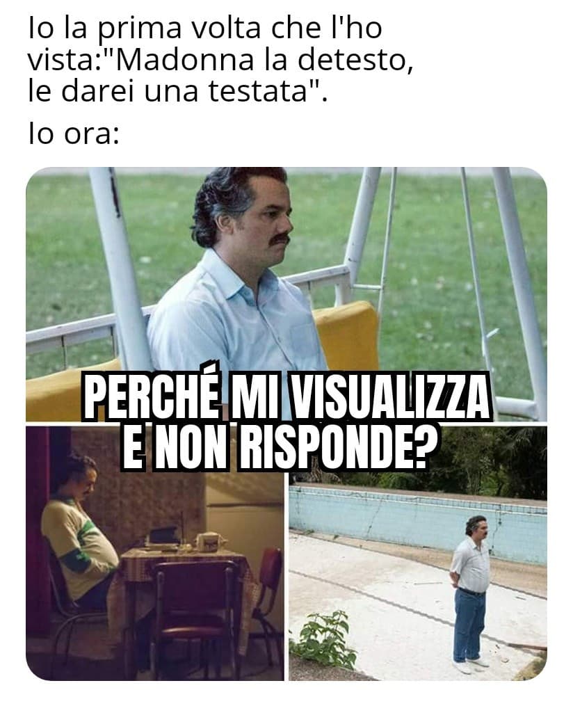 Così da un anno ormai 