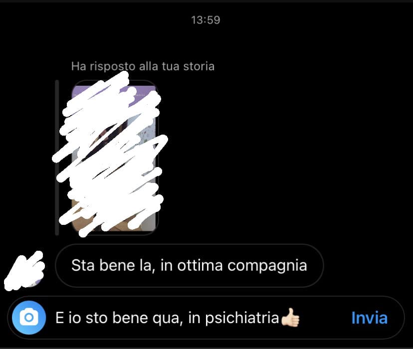 Avevo messo una storia con la caption “ho nascosto la maschera nell’armadio tra gli scheletri” but il bro non ha capito che io non stavo scherzando👍🏻