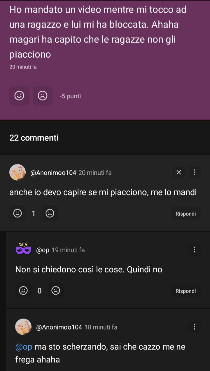 Scherzano sempre finché non dici di si