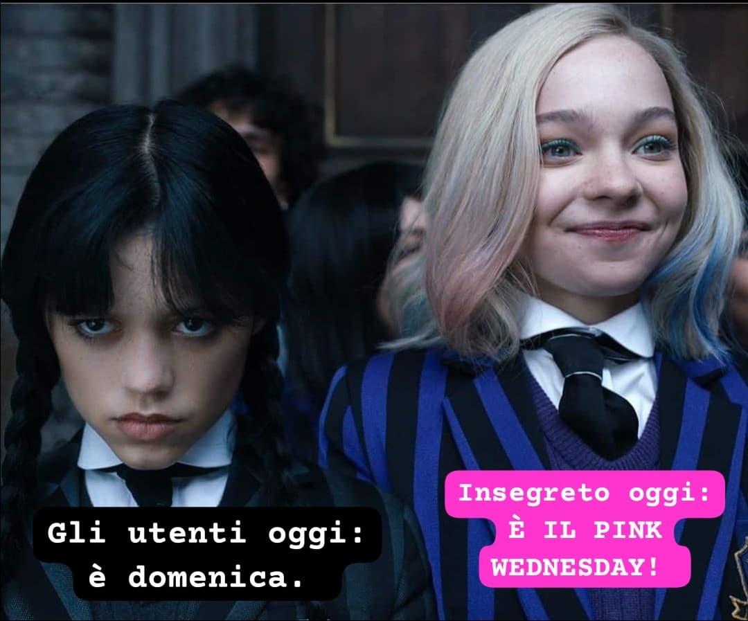 Di mercoledì ci vestiamo di rosa, la domenica di nero #pinkwednesday