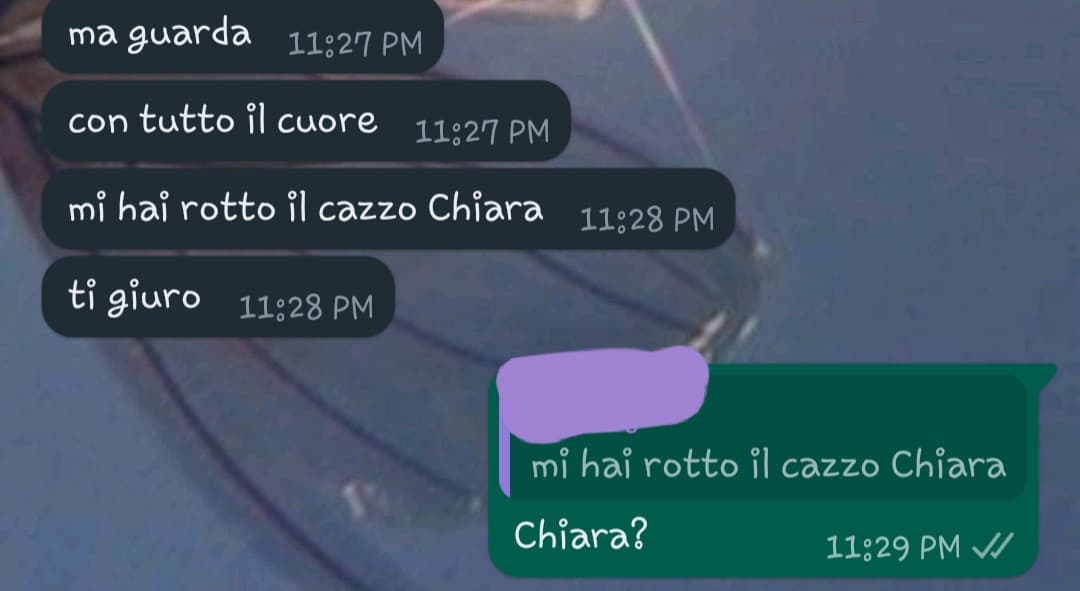 Chi cazzo è Chiara aiuto-