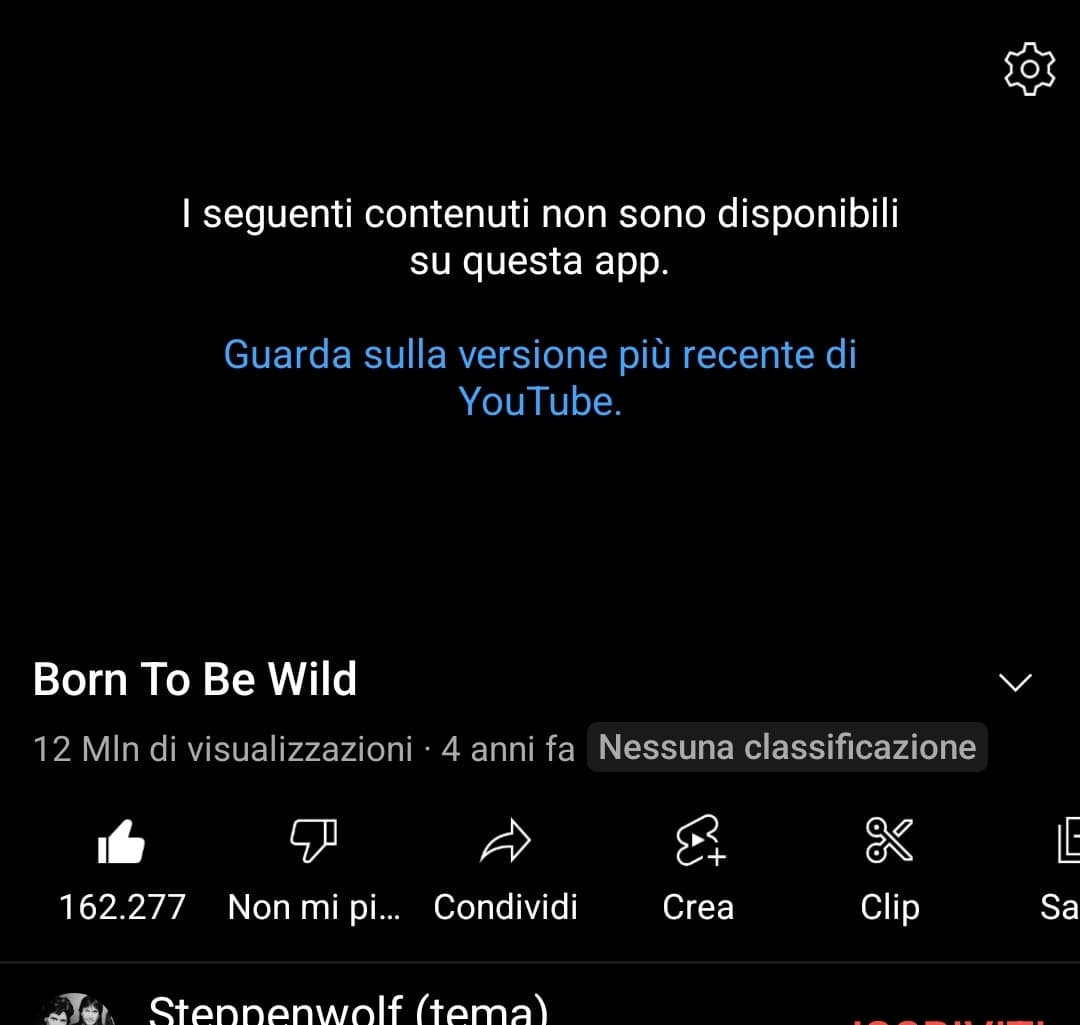 piango oggi è morto definitivamente youtube vanced