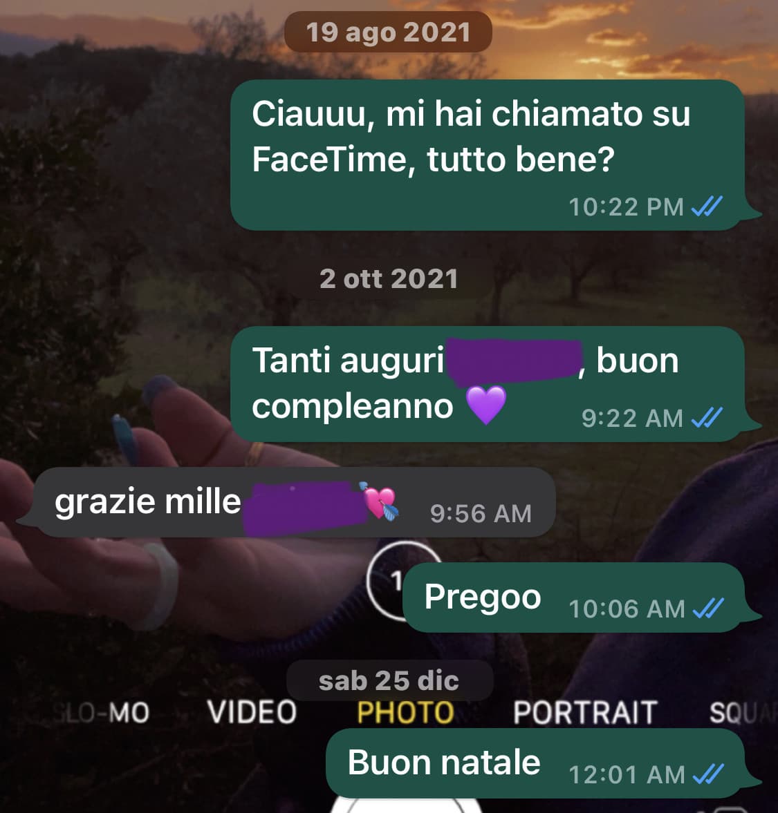 Avevamo un così bel rapporto, poi è andato tutto in fumo. Lei praticamente ignora i miei messaggi leggendoli mesi dopo senza degnarmi di una risposta. Certe volte ripenso ai momenti insieme e mi manca, vorrei scriverle con qualche scusa, ma sarebbe inutile