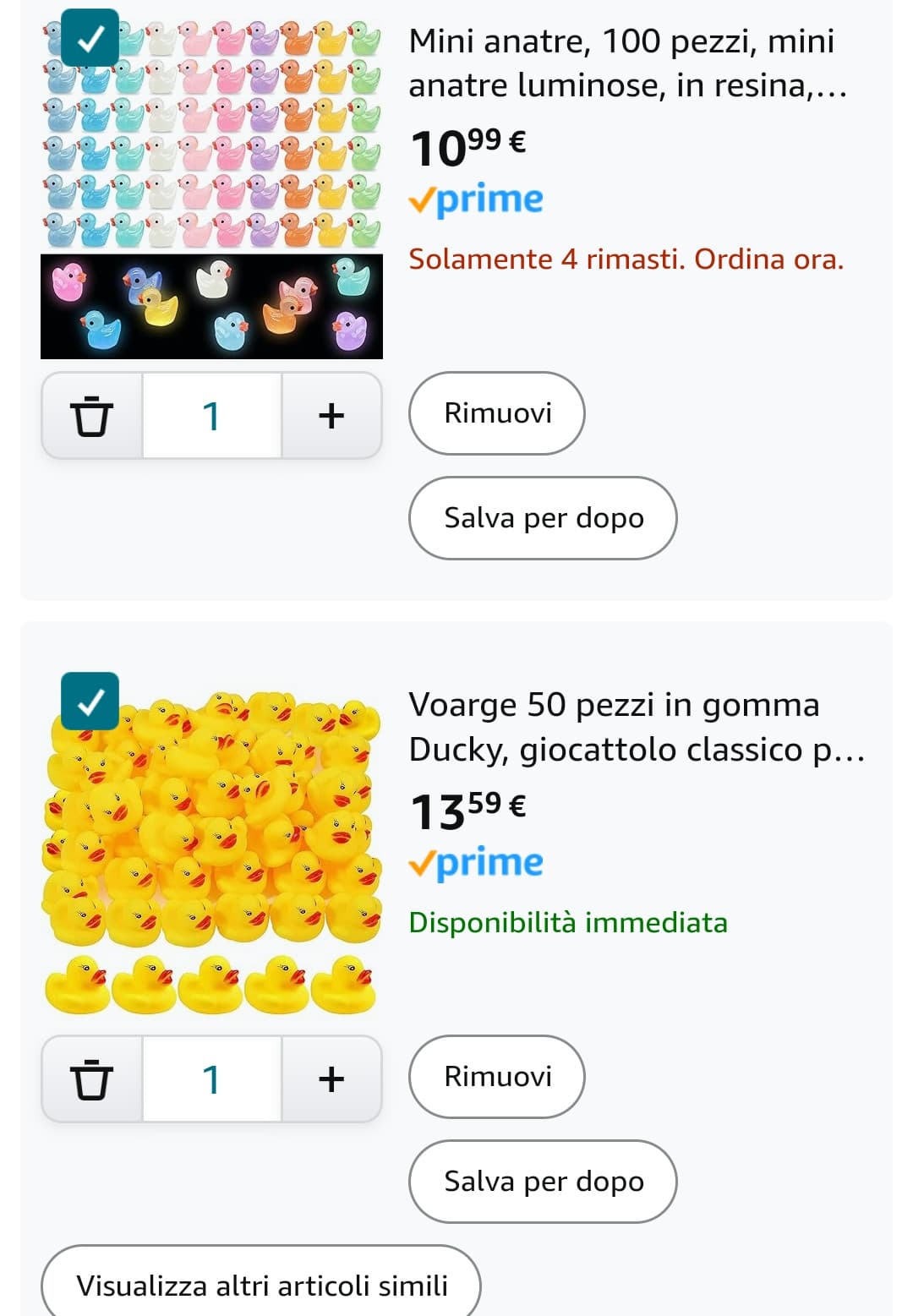 Farò questo acquisto assolutamente inutile solo per fare uno scherzo a mia mamma mettendo anatre decorate per casa a natale?