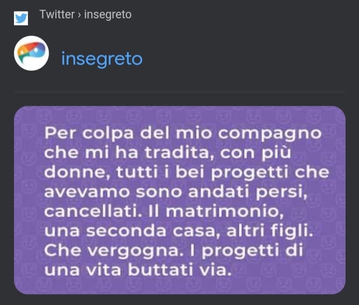 Tutti a criticare le pagine di instagram per i repost dei segreti ma al Team di Insegreto non gli dite niente