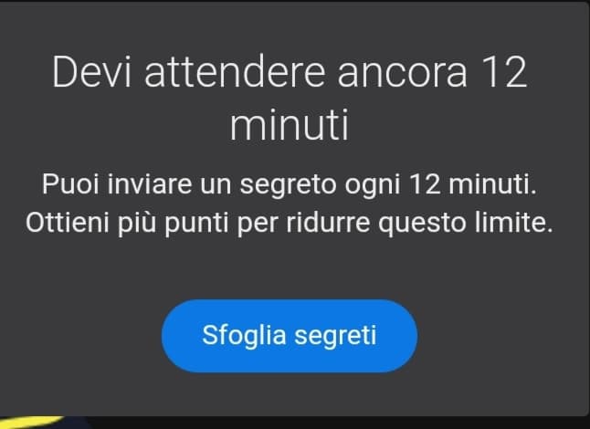 per quanto dovrò ancora aspettare 12 minuti?