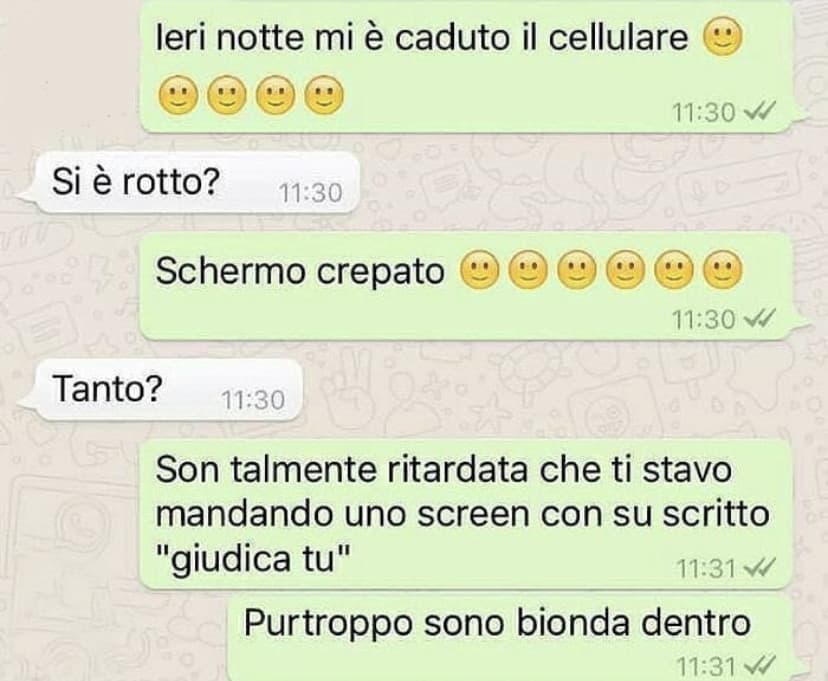 Bionda dentro