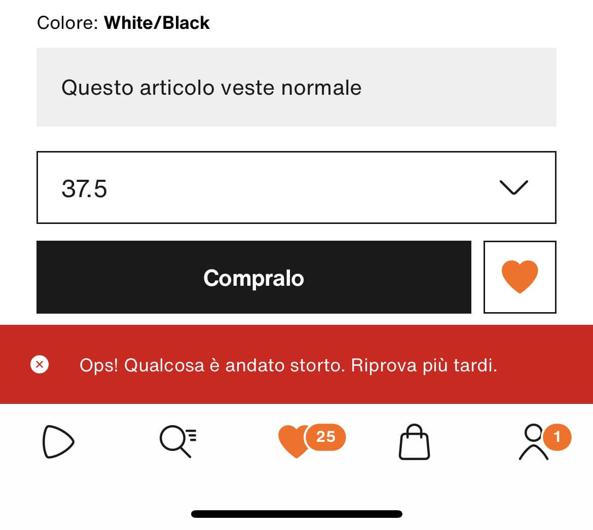 qualcuno che ha dimestichezza con zalando mi può spiegare perché mi dice così?