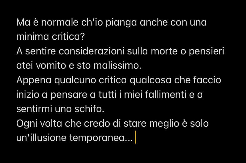 Perché non posso essere apprezzata e basta?