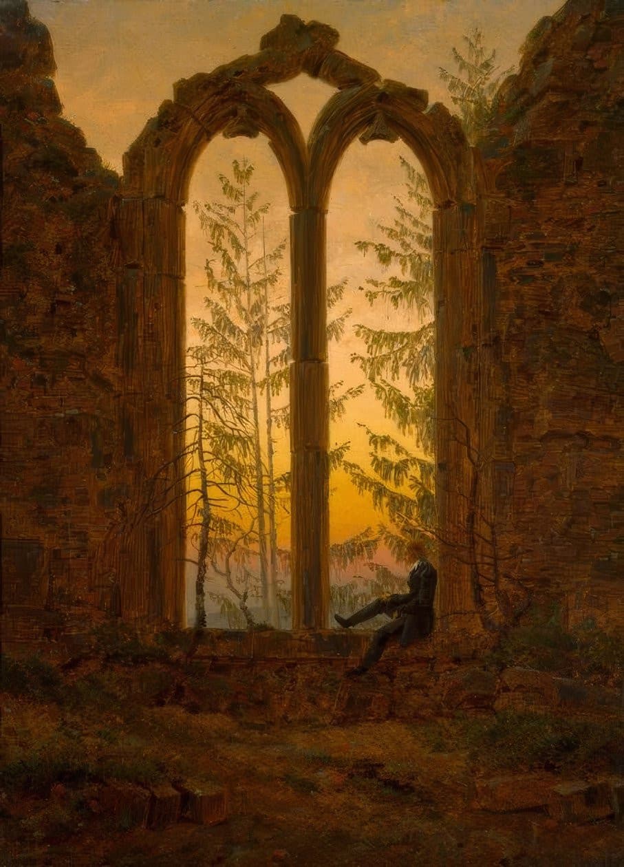 “Il sognatore”, Caspar David Friedrich, 1840.