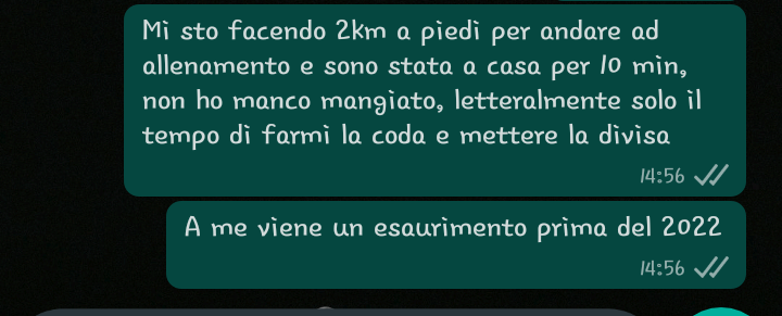 È cosi ogni giorno, tra studio e allenamenti dormo 3 ore a notte