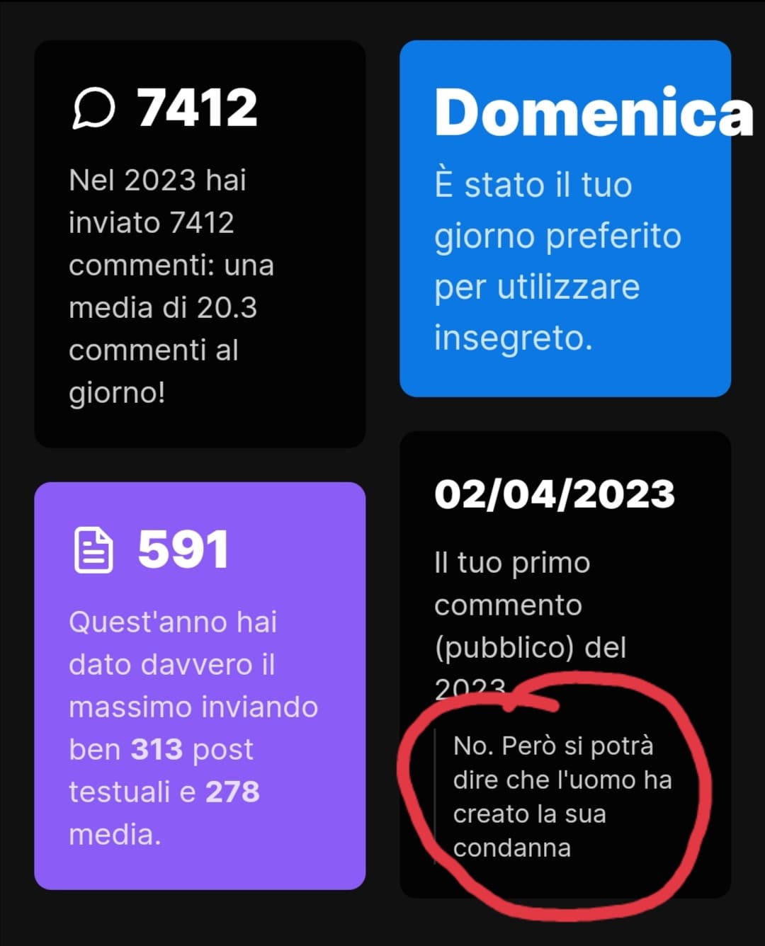 Chissà a cosa mi riferivo ahahah, è applicabile a tanti di quei discorsi... 