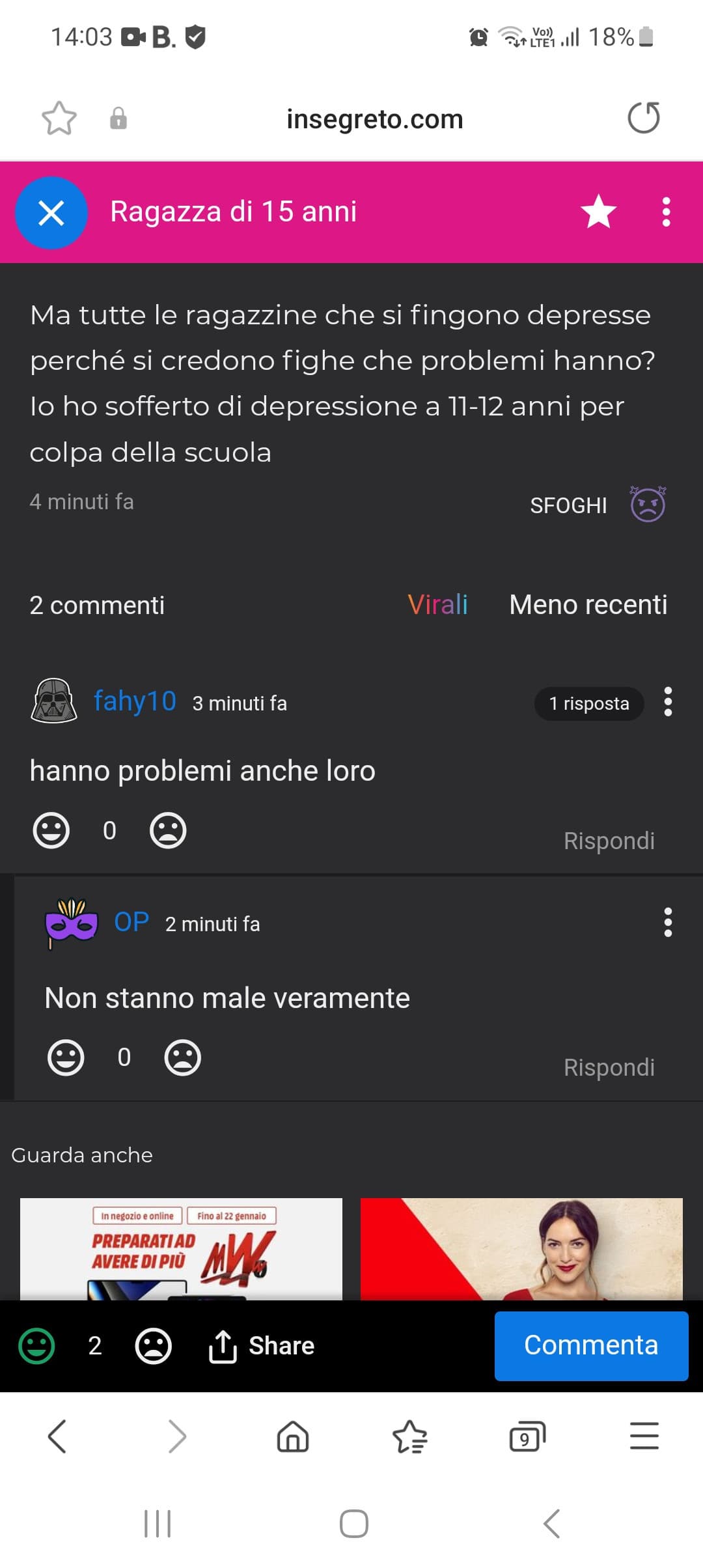 Non esiste piu quindi risp cosi