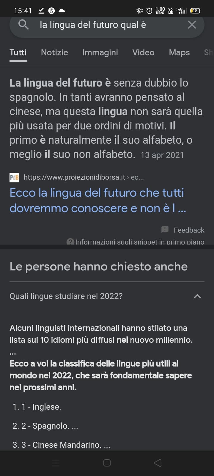 Voi che ne pensate?