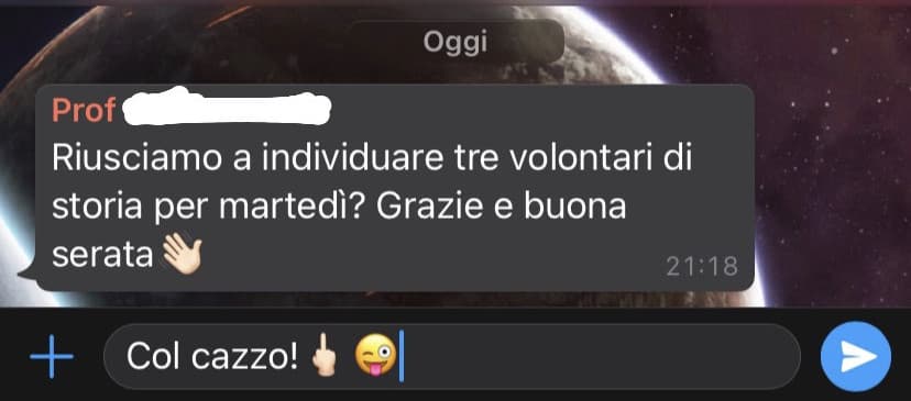 A questo punto glielo manderei volentieri...