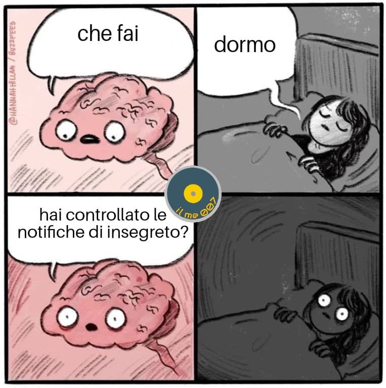 lo sò già che starò sveglio tutta la notte quindi chi stà sveglio con mè?