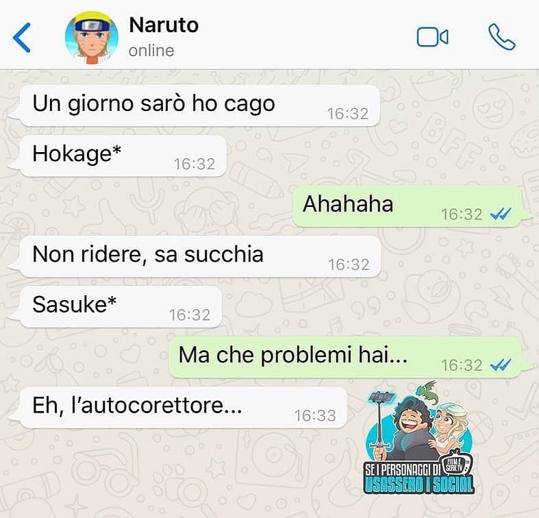 So che è un idiozia ma mi ha fatto ugualmente ridere...