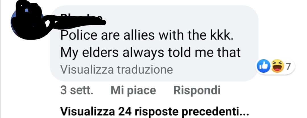 Perche facebbook mi traduce "kkk"(ku klux klan) con "ahahaha" cioè ma okay Zuckerberg 