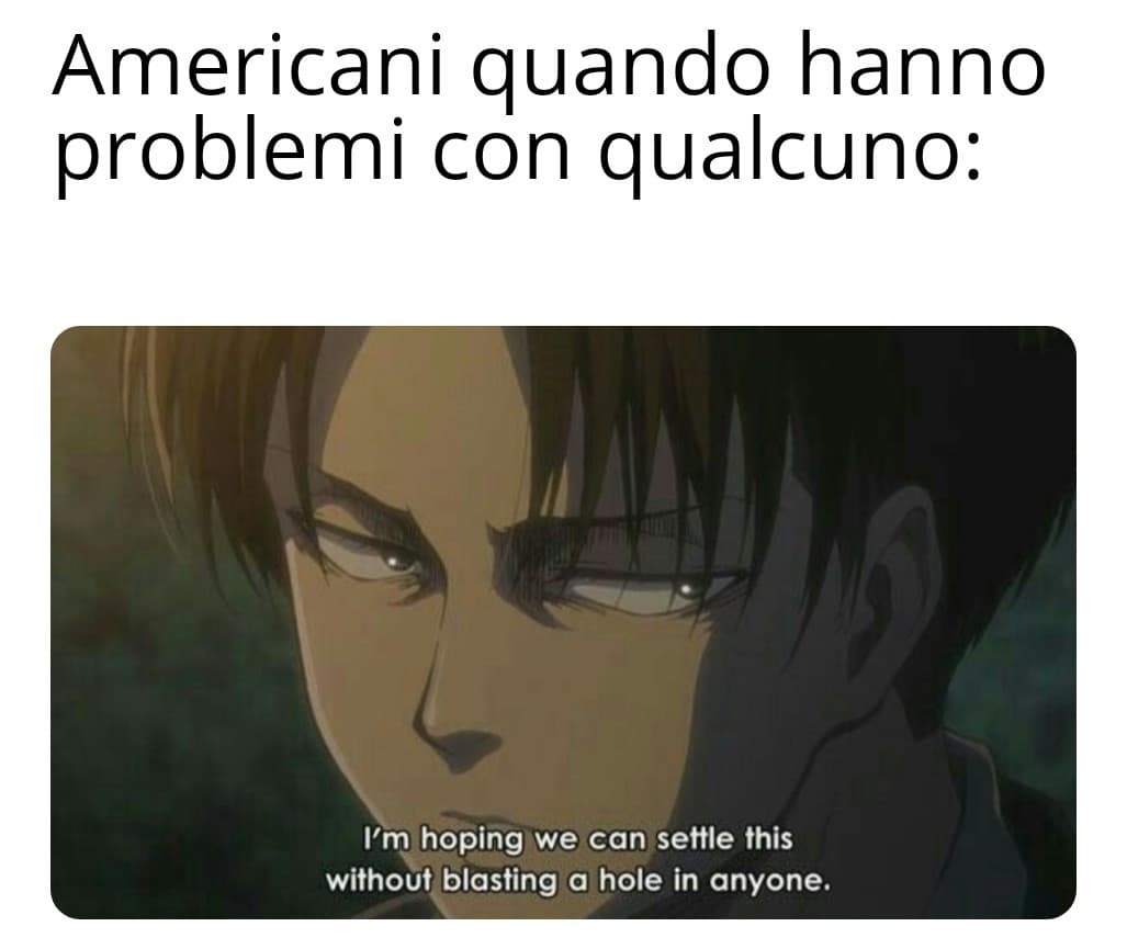 Si  scherza, amici americani ?