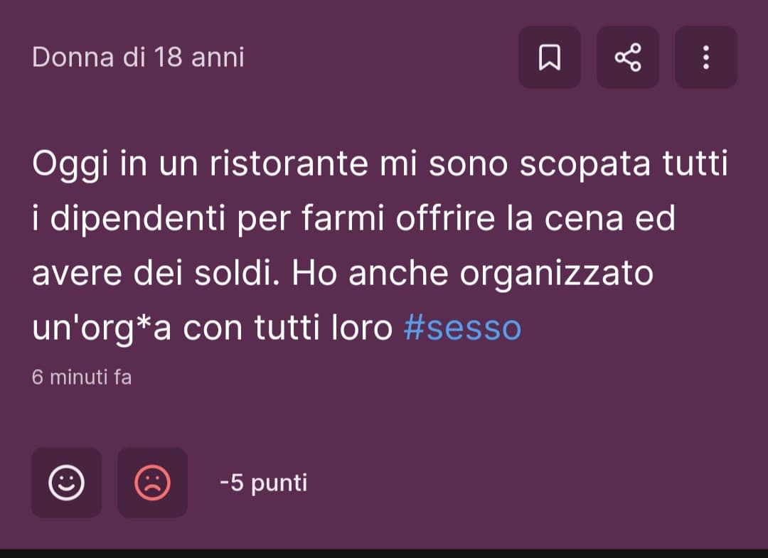 Utente medio di insegreto nel 2024 essere tipo...
Onestamente troppo imbarazzante come ancora si debbano leggere queste depravate.