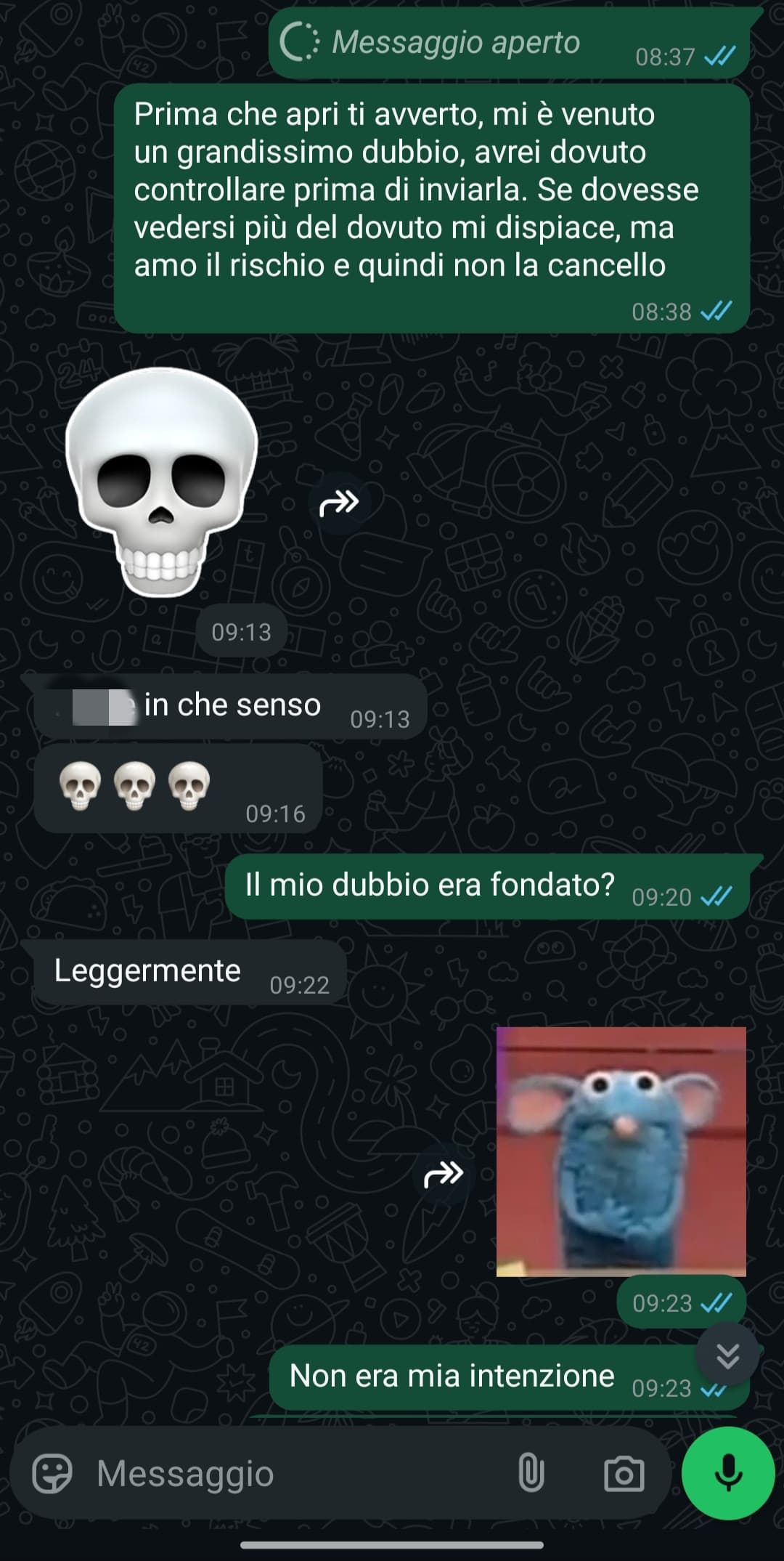 Quando decidi di mandare una foto