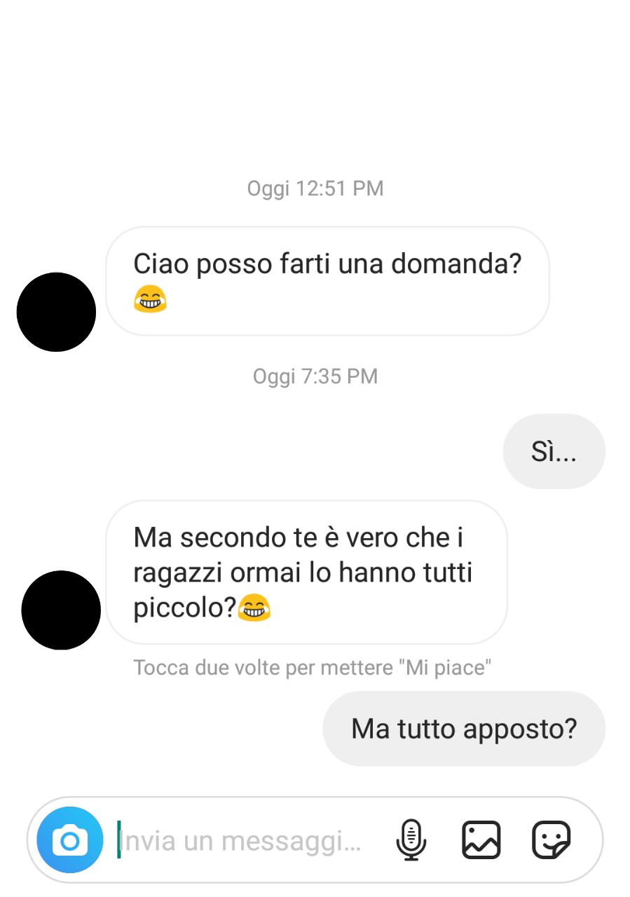 Comunque è palesemente un profilo fake